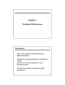 Chapter 2 The Role of Performance