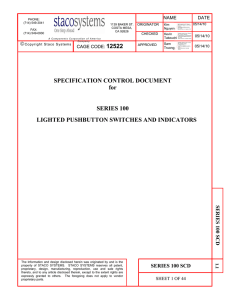 Specification control document