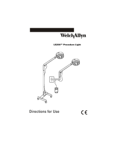 LS200 Procedure Lighting User Manual