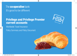 Privilege and Privilege Premier current accounts - Co