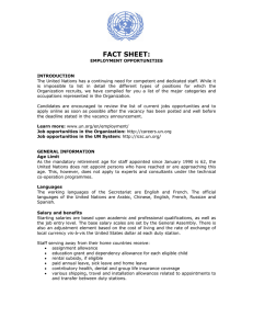 United Nations Fact Sheet: Employment