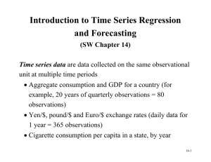 Introduction to Time Series Regression and Forecasting (SW
