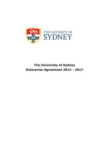 The University of Sydney Enterprise Agreement 2013