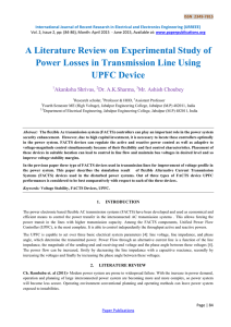 A Literature Review on Experimental Study of Power Losses in
