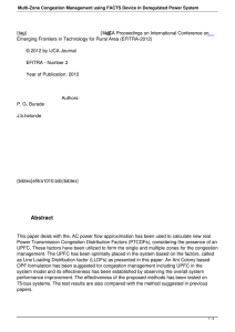 Multi-Zone Congestion Management using FACTS Device in