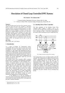 Simulation of Closed Loop Controlled IPFC System