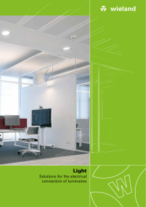 Solutions for the electrical connection of luminaires