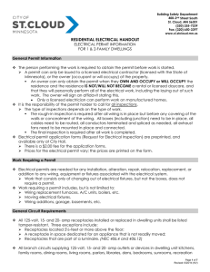 Residential Electrical Inspection Checklist