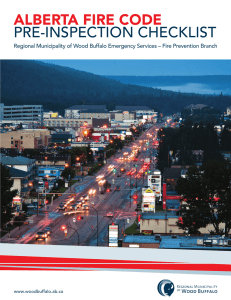 Alberta Fire Code Pre-Inspection Checklist