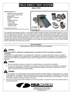 Direct Vent Kit Manual