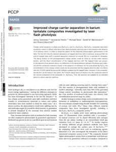 Improved charge carrier separation in barium tantalate composites