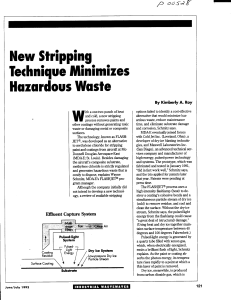 New stripping technique minimizes hazardous waste