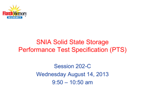 SNIA Solid State Storage Performance Test