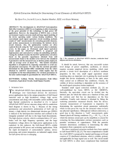 Hybrid Extraction Method for Determining Circuit Elements of AlGaN