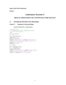 Laboratory Exercise 5