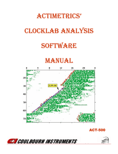 ClockLab Analysis Manual