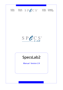 SpecsLab Version 2.8