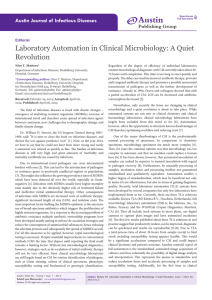 Laboratory Automation in Clinical Microbiology: A Quiet Revolution