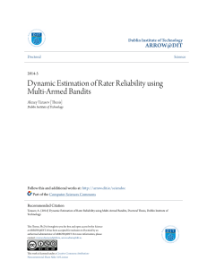Dynamic Estimation of Rater Reliability using Multi