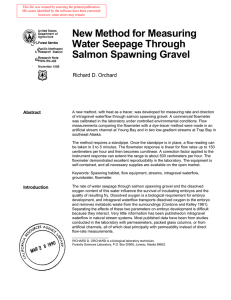 New Method for Measuring Water Seepage
