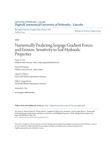 Numerically Predicting Seepage Gradient Forces and Erosion