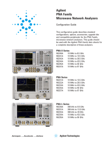 PNA Family Microwave Network Analyzers