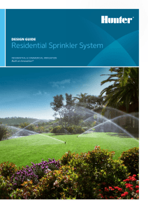 Residential Sprinkler System