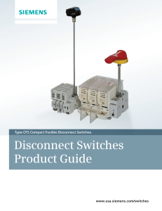 Disconnect Switches Product Guide