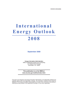 US DOE International Energy Outlook 2008