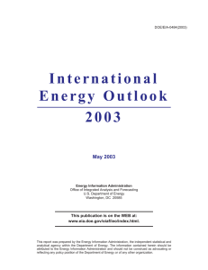 International Energy Outlook 2003 May 2003