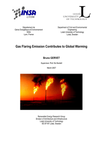 Gas Flaring Emission Contributes to Global Warming