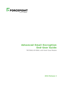 TRITON AP-EMAIL Advanced Email Encryption End