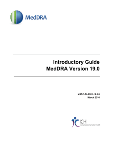 Introductory Guide MedDRA Version 19.0