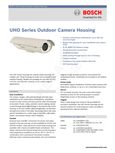 UHO Series Outdoor Camera Housing