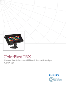 ColorBlast TRX - Kinetic Lighting