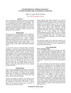 ENVIRONMENTAL STRESS CRACKING