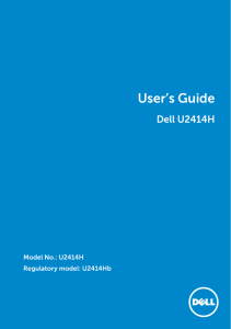 Dell U2414H User`s Guide