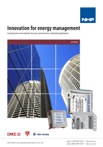 Innovation for energy management