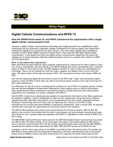 White Paper Digital Cellular Communications and NFPA 72