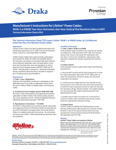 Manufacturer`s Instructions for Lifeline® Power