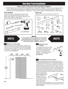 Wood Barn Door Track Instructions