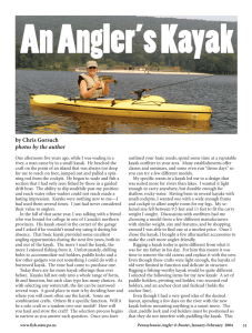 An Anglers Kayak - Pennsylvania Fish and Boat Commission