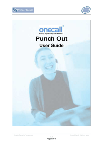 Farnell Punch Out User Guide Onecall Favourites v1.10 Rev1…