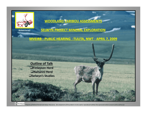 Caribou Assessments Presentation-Tulita