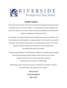 norma farnell - Riverside Presbyterian Day School