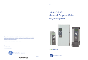 AF-650 GP Programming Guide