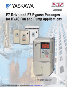 Yaskawa E7 Drive Brochure HERE