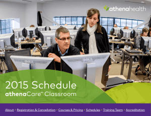 2015 Schedule - Athenahealth