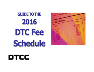DTC Fee Guide