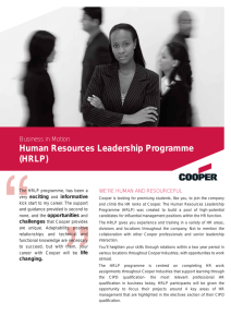 Human Resources Leadership Programme (HRLP)